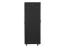 Miniatura zdjęcia: Szafa Instalacyjna Rack Stojąca 19" 42U 600x800 Czarna Drzwi Perforowane (Flat Pack) Lanberg
