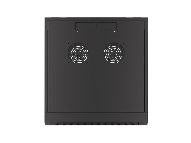 Szafa Instalacyjna Rack Wisząca 19" 4U 570x600 Szybki Montaż Czarna Lanberg (Flat Pack)