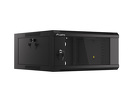 Miniatura zdjęcia: Szafa Instalacyjna Rack Wisząca 19" 4U 570x600 Szybki Montaż Czarna Lanberg (Flat Pack)