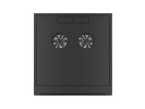 Miniatura zdjęcia: Szafa Instalacyjna Rack Wisząca 19" 4U 570x600 Szybki Montaż Czarna Lanberg (Flat Pack)