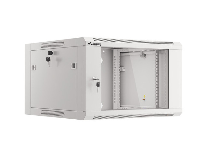 Zdjęcie produktu: Lanberg Szafa Instalacyjna Rack Wisząca 19" 6u 570x600 Szybki Montaż Szara (Flat Pack)