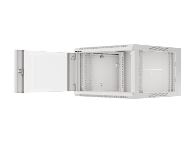 Lanberg Szafa Instalacyjna Rack Wisząca 19" 6u 570x600 Szybki Montaż Szara (Flat Pack)