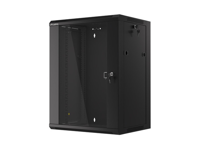 Zdjęcie produktu: Lanberg Szafa Instalacyjna Rack Wisząca 19" 15u 570x450 Szybki Montaż Czarna (Flat Pack)
