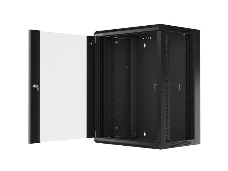 Zdjęcie produktu: Lanberg Szafa Instalacyjna Rack Wisząca 19" 15u 570x450 Szybki Montaż Czarna (Flat Pack)