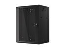 Miniatura zdjęcia: Lanberg Szafa Instalacyjna Rack Wisząca 19" 15u 570x450 Szybki Montaż Czarna (Flat Pack)