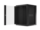 Miniatura zdjęcia: Lanberg Szafa Instalacyjna Rack Wisząca 19" 15u 570x600 Szybki Montaż Czarna (Flat Pack)
