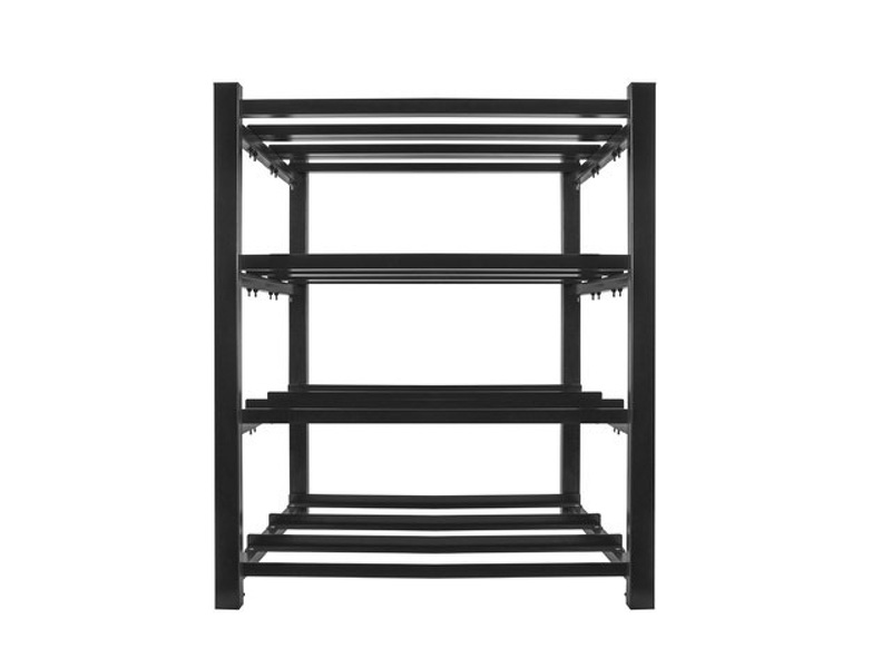 Zdjęcie produktu: Regał Na Baterie Do UPS 830x650 3 Rzędy 4 Poziomy (12 Półek) Czarny (Flat Pack) Lanberg