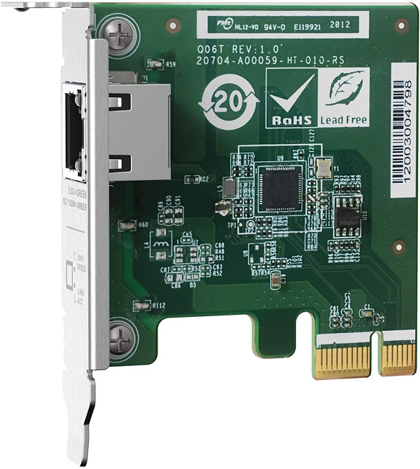 Zdjęcie produktu: Qnap QXG-2G1T-I225 1 x 2.5GbE 4-speed Network card PC/