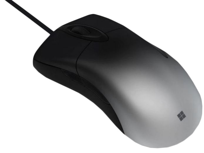 Microsoft Pro Intellimouse PixArt PAW3389 szara