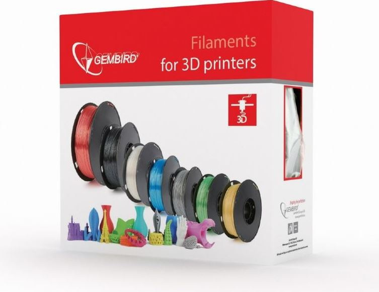 Gembird Filament drukarki 3D PLA PLUS 1.75mm 1kg czarny Gembird Filament drukarki 3D PLA PLUS 1.75mm 1kg czarny
