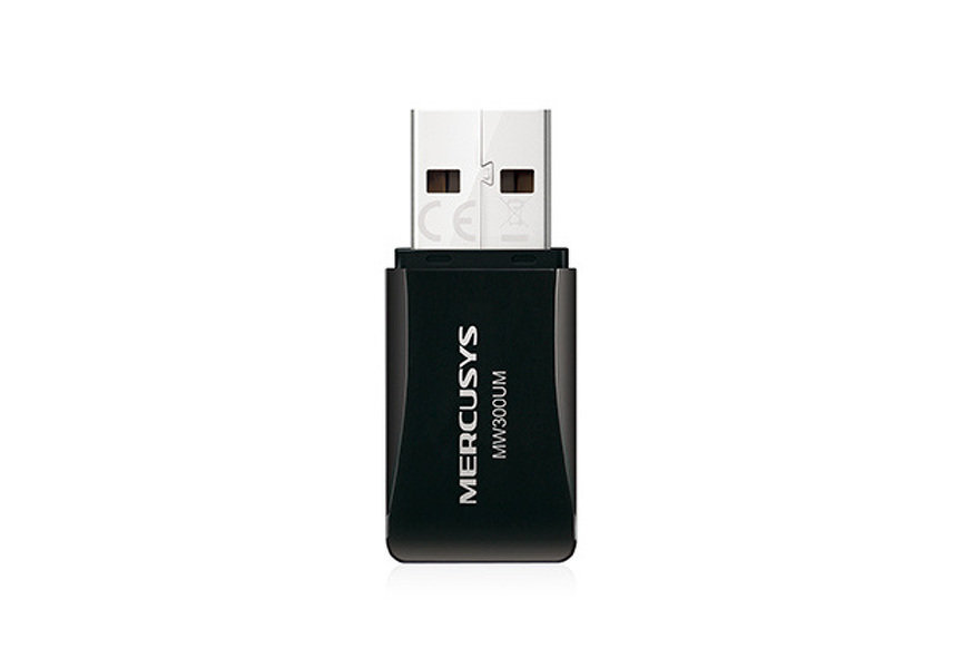 Zdjęcie produktu: Mercusys MW300UM Mini WiFI N300 USB 2.0 Zdjęcie produktu: Mercusys MW300UM Mini WiFI N300 USB 2.0