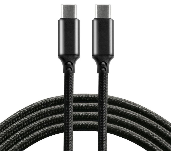 Zdjęcie produktu: Kabel przewód pleciony USB-C PD 100cm everActive CBB-1PD5 Power Delivery 5A z obsługą szybkiego ładowania 100W