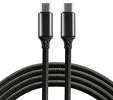 Kabel przewód pleciony USB-C PD 100cm everActive CBB-1PD5 Power Delivery 5A z obsługą szybkiego ładowania 100W