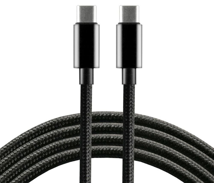 Zdjęcie produktu: Kabel przewód pleciony USB-C PD 100cm everActive CBB-1PD3 Power Delivery 3A z obsługą szybkiego ładowania 60W