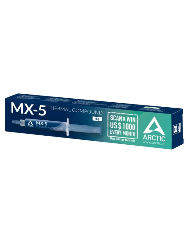 Zdjęcie produktu: Arctic MX-5 8g, wysokowydajna pasta termoprzewodząca (ACTCP00047A) Zdjęcie produktu: Arctic MX-5 8g, wysokowydajna pasta termoprzewodząca (ACTCP00047A)