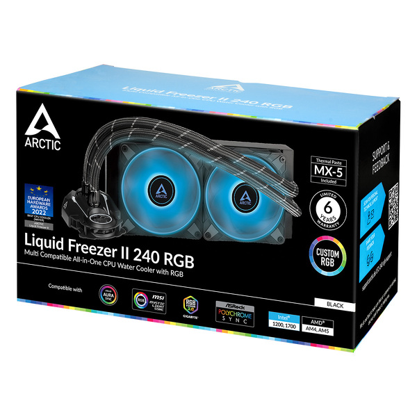 Zdjęcie produktu: Chłodzenie wodne Arctic Liquid Freezer II 240 RGB Black (ACFRE00098A) Zdjęcie produktu: Chłodzenie wodne Arctic Liquid Freezer II 240 RGB Black (ACFRE00098A)