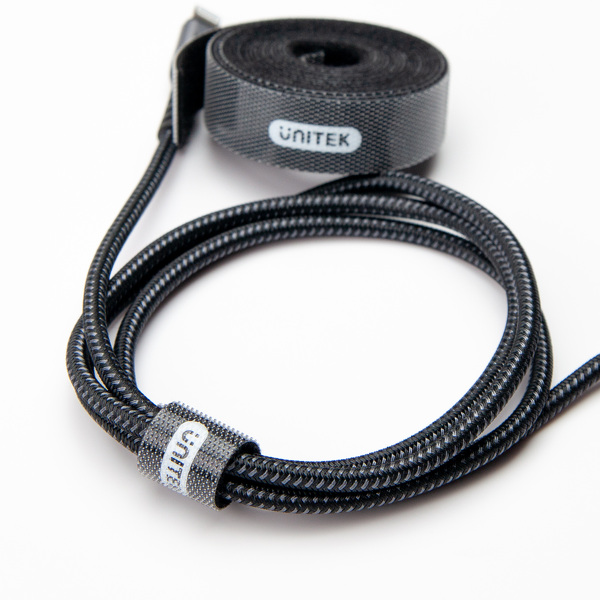 Zdjęcie produktu: Taśma rzepowa, organizer kabli Unitek 2m (OT141BK) Zdjęcie produktu: Taśma rzepowa, organizer kabli Unitek 2m (OT141BK)