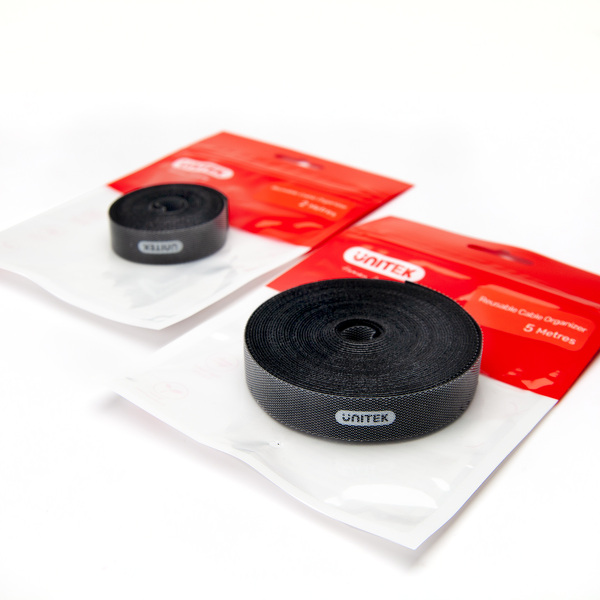 Zdjęcie produktu: Taśma rzepowa, organizer kabli Unitek 5m (OT142BK)