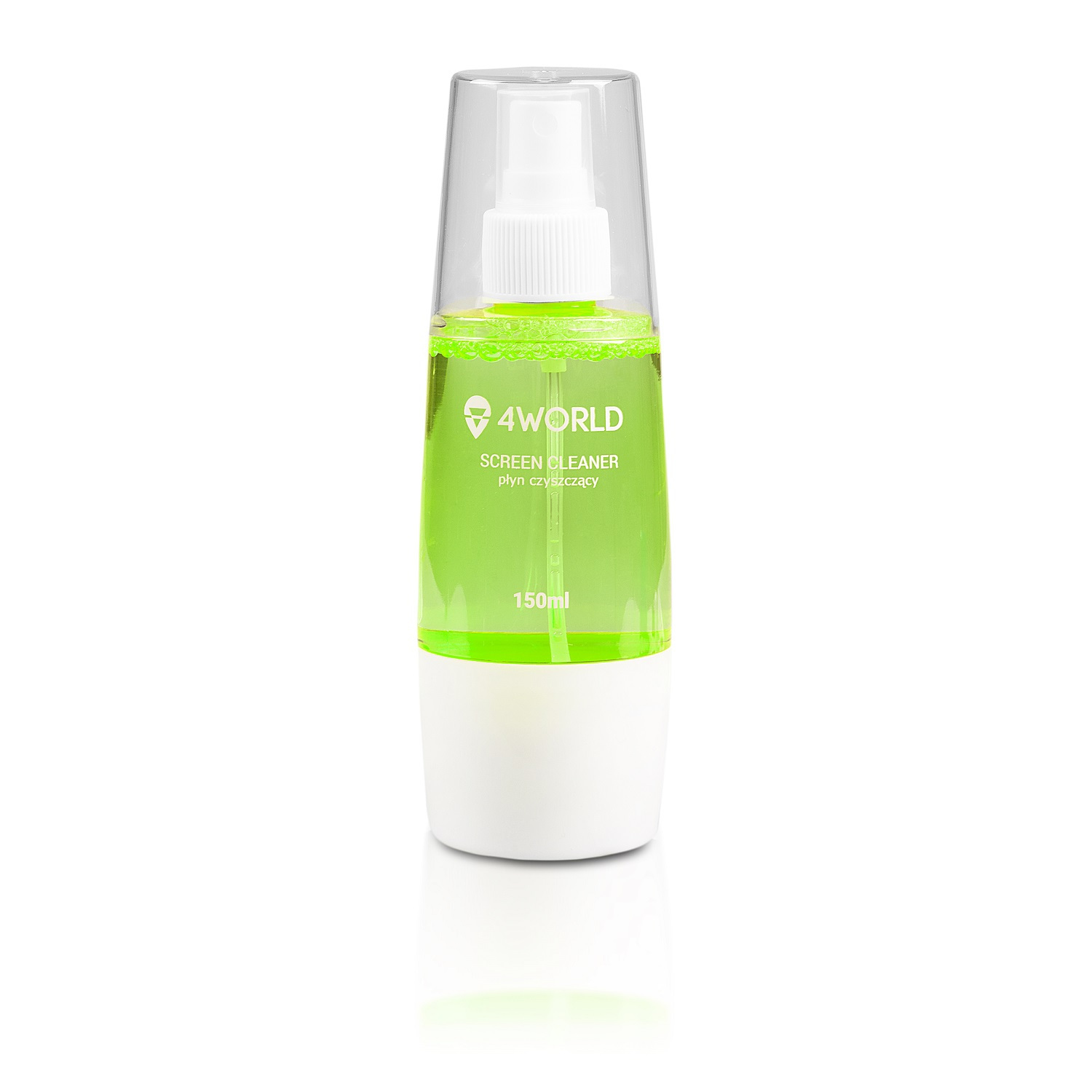 4World Zestaw czyszczący 150ml, ściereczka 20x 20cm, zielony