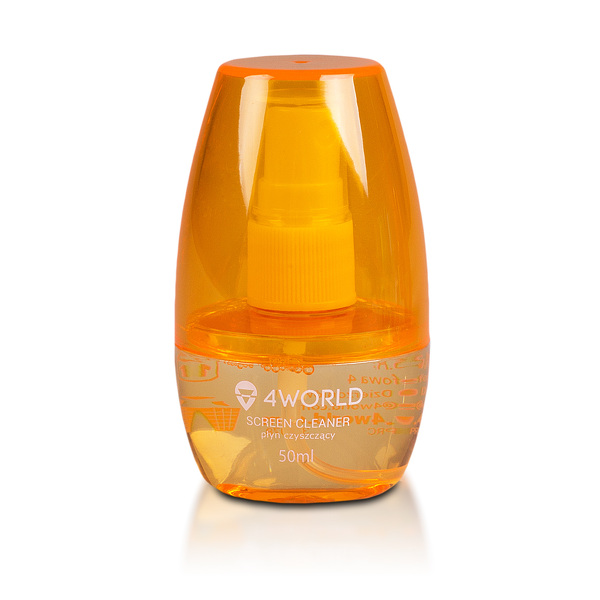 Zdjęcie produktu: 4World Zestaw czyszczący 50ml, ściereczka 15x 15cm, pomarańczowy