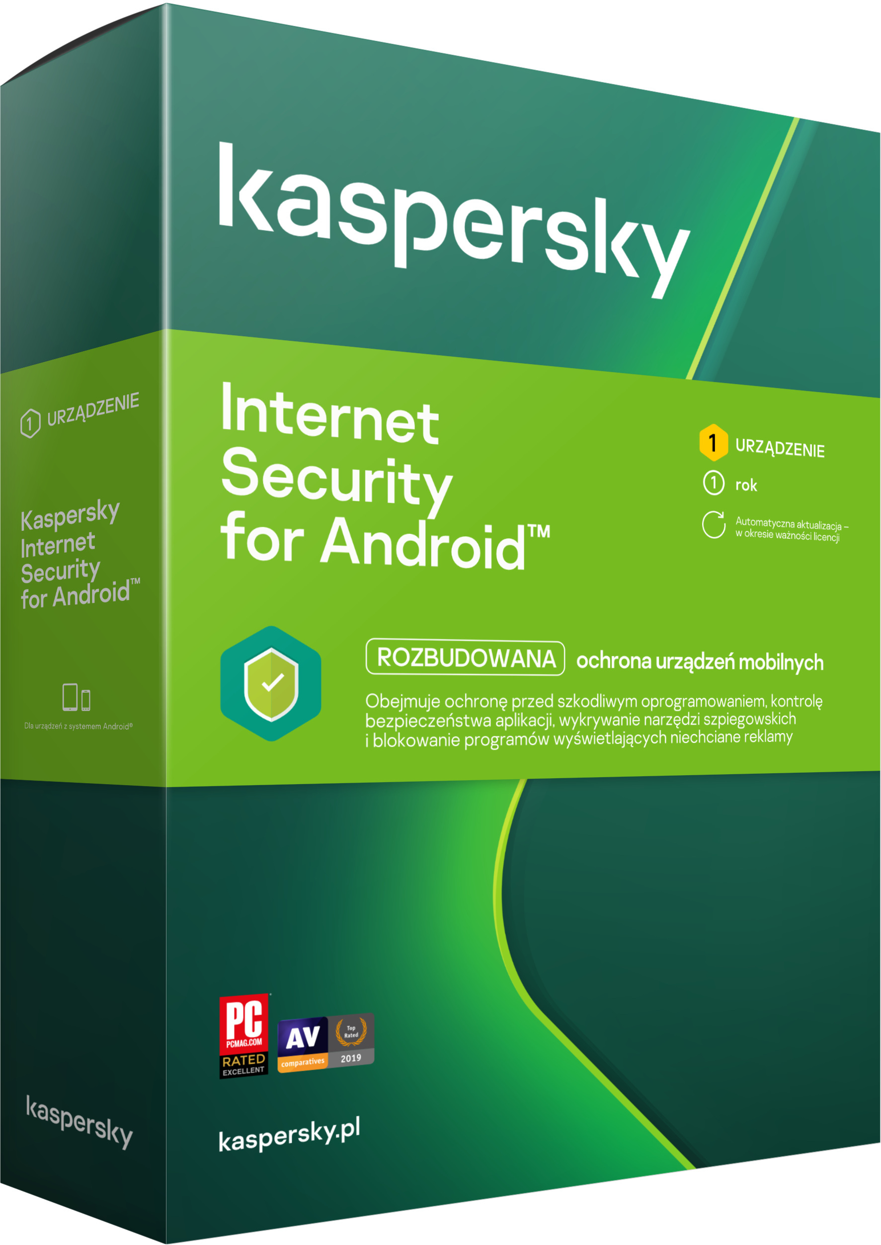 Kaspersky Internet Security for Android na 1 urządzenie, 12 miesiecy