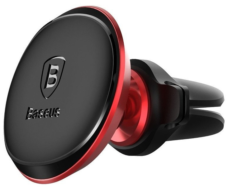 Zdjęcie produktu: Samochodowy uchwyt magnetyczny do telefonu Baseus Air Vent do kratki - czerwony (SUGX-A09)