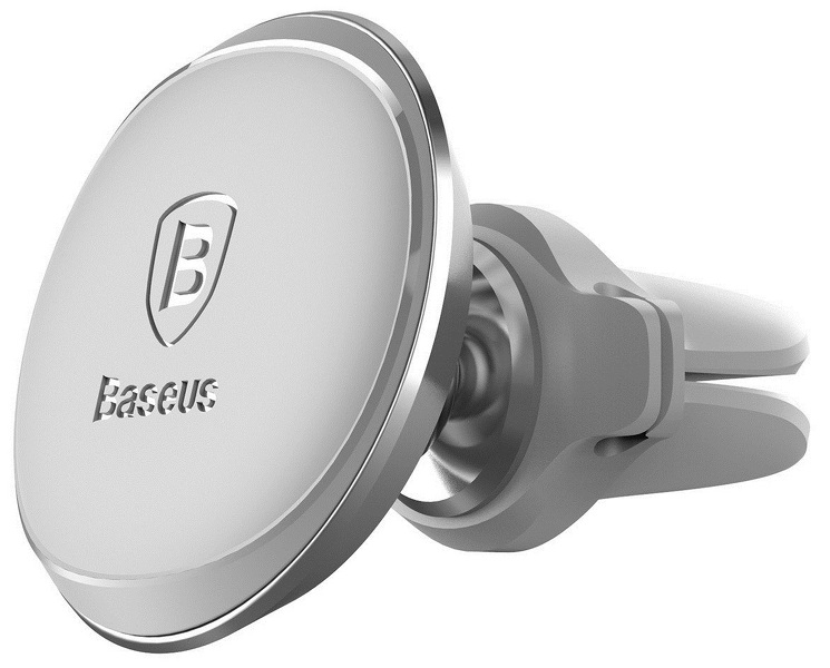 Zdjęcie produktu: Samochodowy uchwyt magnetyczny do telefonu Baseus Air Vent do kratki - srebrny (SUGX-A0S)