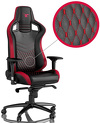 Fotel noblechairs EPIC, mousesports Edition, czarny / czerwony, czerwone obszycie