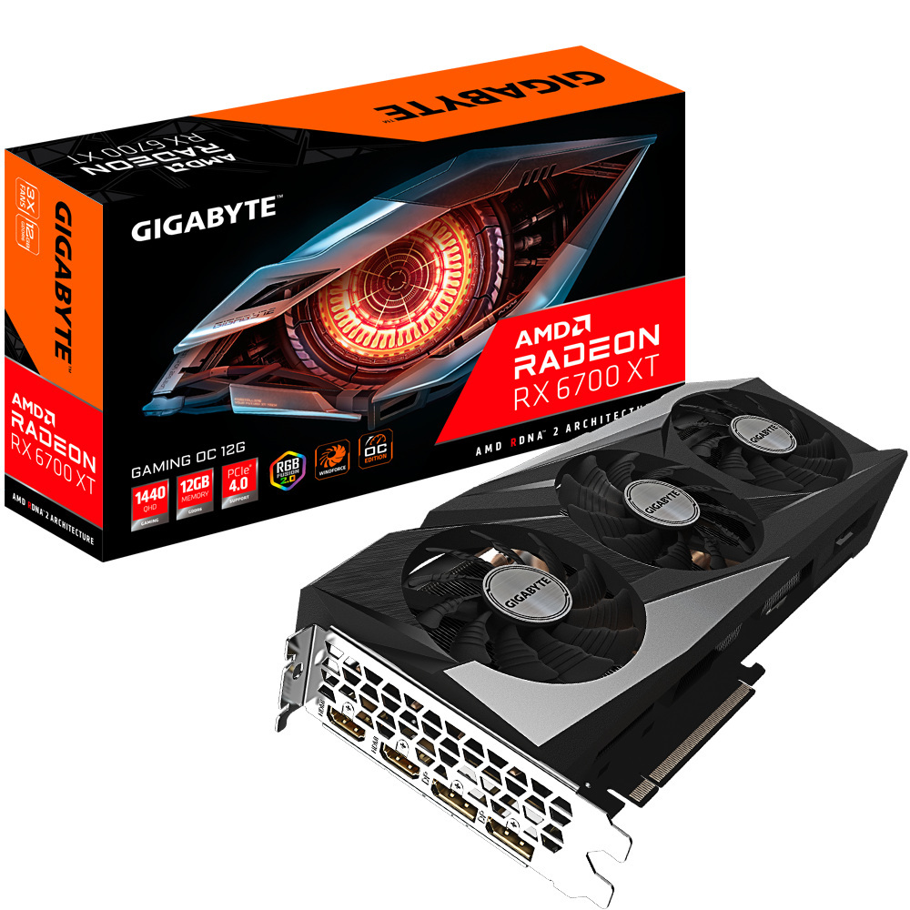 Gigabyte Radeon RX 6700 XT Gaming OC 12GB PCI-E GDDR6 (GV-R67XTGAMING OC-12GD )