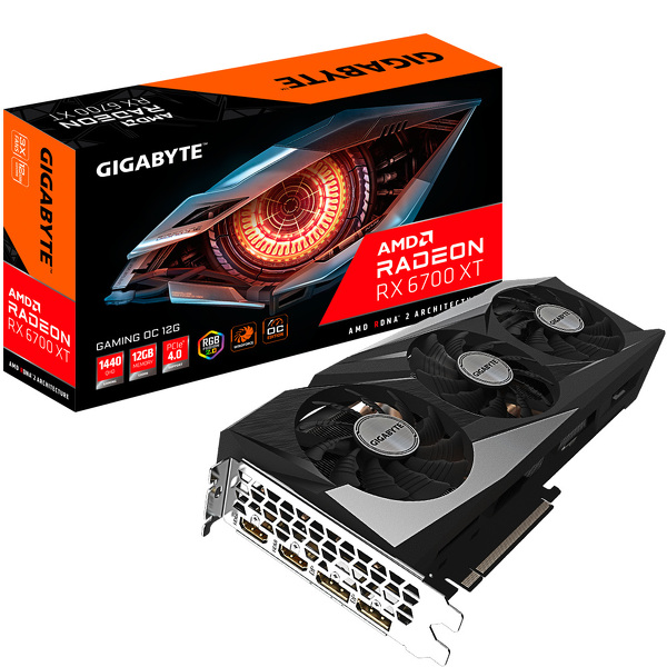 Zdjęcie produktu: Gigabyte Radeon RX 6700 XT Gaming OC 12GB PCI-E GDDR6 (GV-R67XTGAMING OC-12GD )