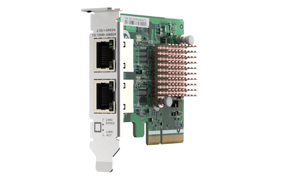Zdjęcie produktu: Qnap QXG-2G2T-I225 2 x 2.5GbE 4-speed Network card PC/