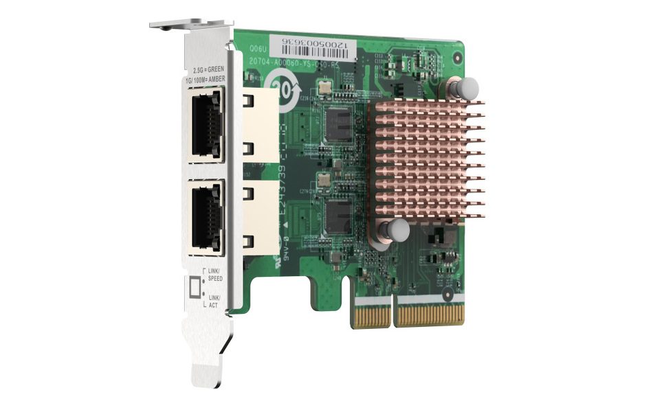 Zdjęcie produktu: Qnap QXG-2G2T-I225 2 x 2.5GbE 4-speed Network card PC/