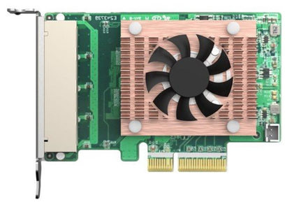 Miniatura produktu: Qnap QXG-2G4T-I225 4 x 2.5GbE 4-speed Network card PC/Server or NAS with a PCIe slot Miniatura produktu: Qnap QXG-2G4T-I225 4 x 2.5GbE 4-speed Network card PC/Server or NAS with a PCIe slot