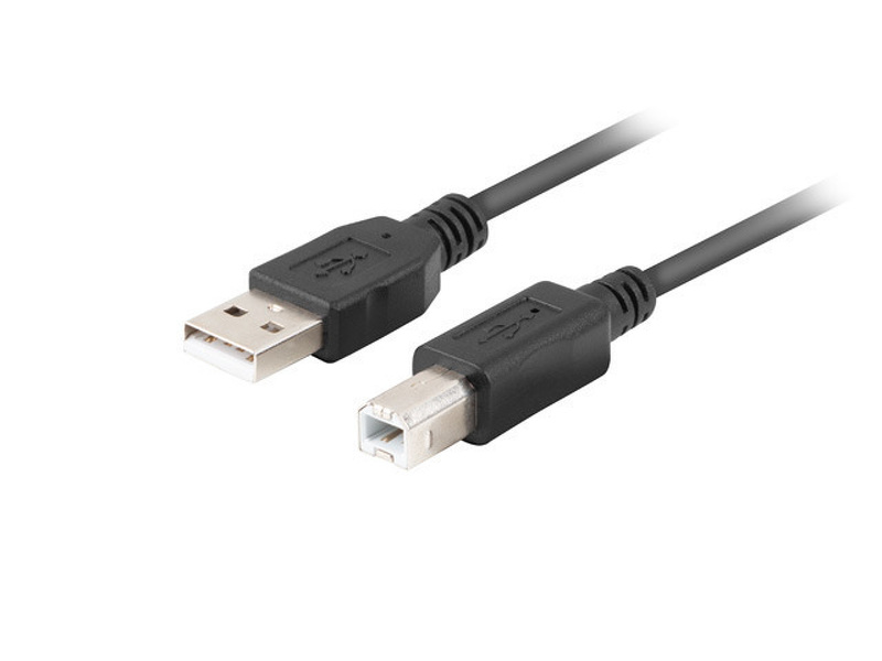 Zdjęcie produktu: Kabel do drukarki USB-A (M) do USB-B (M) 2.0 Lanberg 1.0m Ferryt Czarny Zdjęcie produktu: Kabel do drukarki USB-A (M) do USB-B (M) 2.0 Lanberg 1.0m Ferryt Czarny