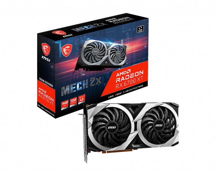 Zdjęcie produktu: MSI Radeon RX 6700 XT MECH 2X 12GB GDDR6 FreeSync Zdjęcie produktu: MSI Radeon RX 6700 XT MECH 2X 12GB GDDR6 FreeSync