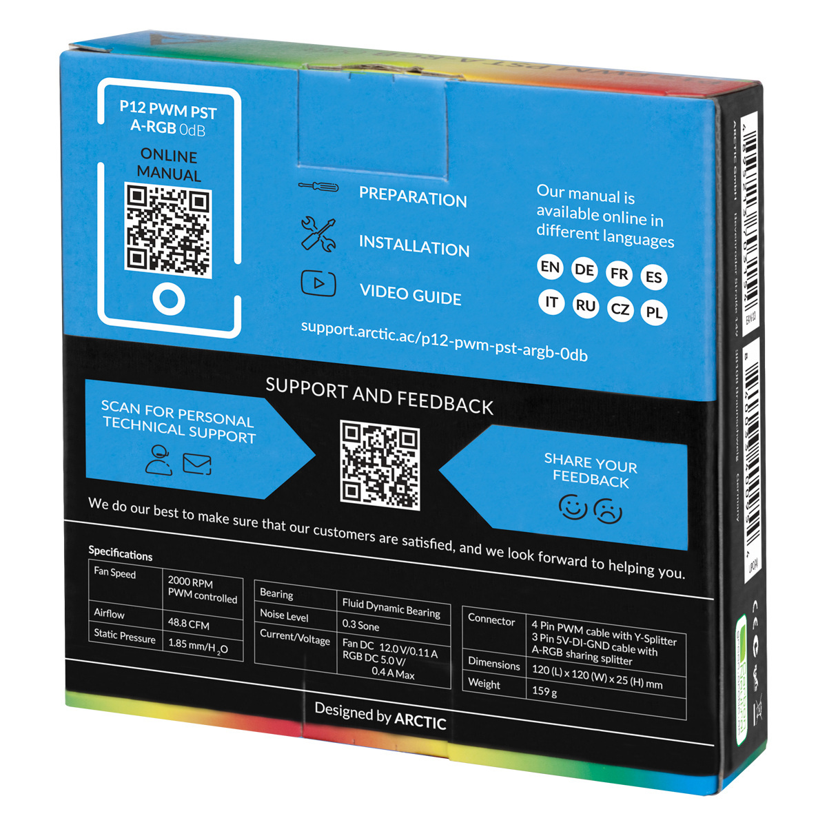Arctic P12 PWM PST ARGB (ACFAN00231A)