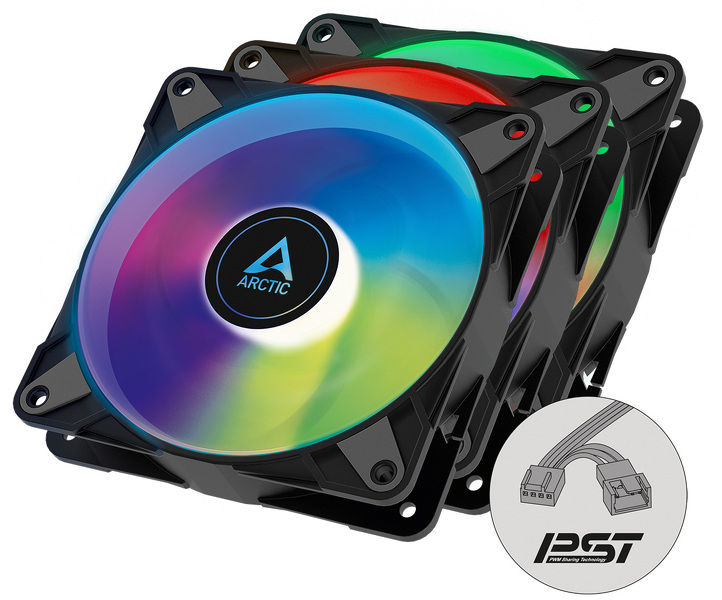 Zdjęcie produktu: Arctic P12 PWM PST ARGB 3pak (ACFAN00232A)