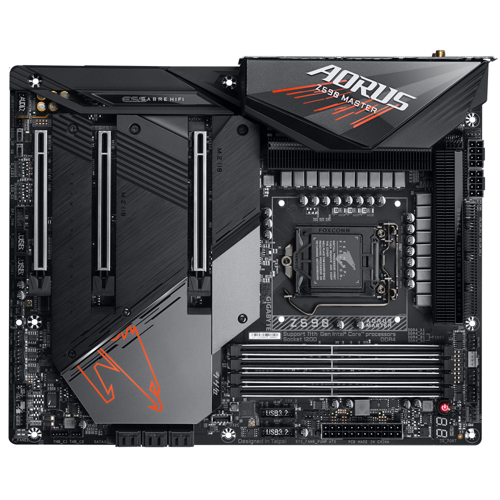 Płyta główna Gigabyte Z590 AORUS MASTER DDR4 LGA1200 Płyta główna Gigabyte Z590 AORUS MASTER DDR4 LGA1200