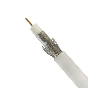 Miniatura produktu: LEXTON LX K502 Cu Kabel koncentryczny biały RG6 1.00CU+4.8FPE+AL FOIL+48*0.12AL+6.8PVC 1/300