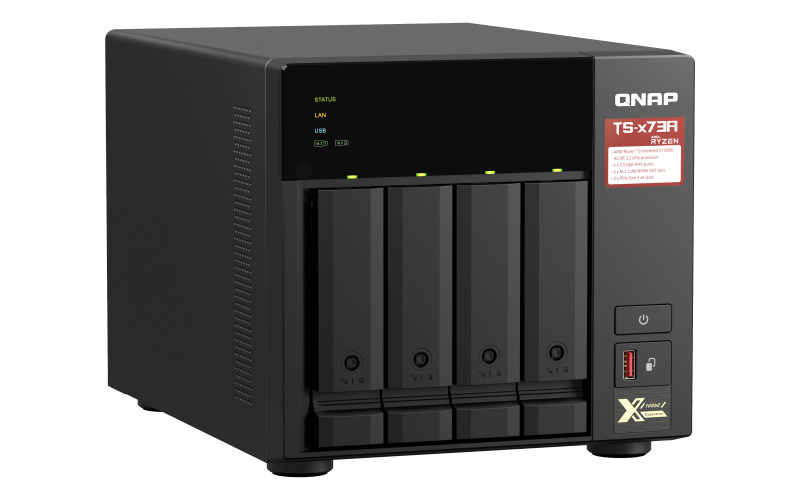 Serwer plików QNAP TS-473A-8G 4-Bay NAS, 8GB RAM