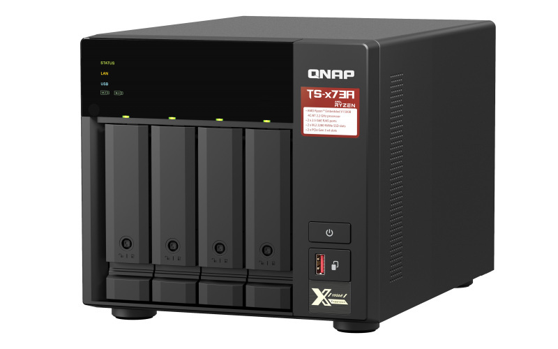Serwer plików QNAP TS-473A-8G 4-Bay NAS, 8GB RAM
