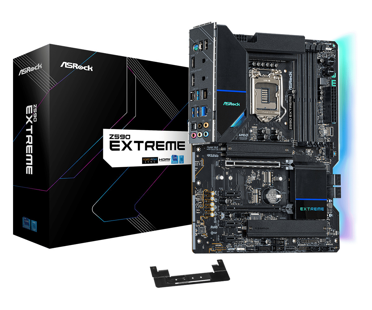 Płyta główna ASRock Z590 EXTREME DDR4 LGA1200 Płyta główna ASRock Z590 EXTREME DDR4 LGA1200