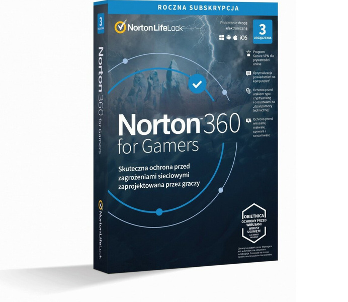 Zdjęcie produktu: Norton 360DLX GAMER 50GB 1U 3D/1Y  21415810