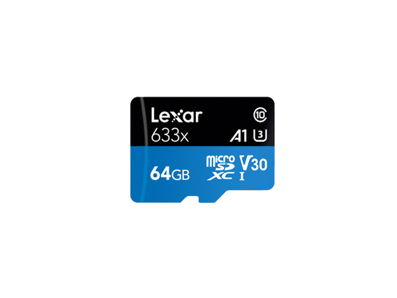 Zdjęcie produktu: Karta Lexar 64GB microSDXC High-Performance 633x UHS-I C10 A1 V30 U3