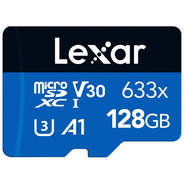 Zdjęcie produktu: Karta Lexar 128GB microSDXC High-Performance 633x UHS-I C10 A1 V30 U3 Zdjęcie produktu: Karta Lexar 128GB microSDXC High-Performance 633x UHS-I C10 A1 V30 U3