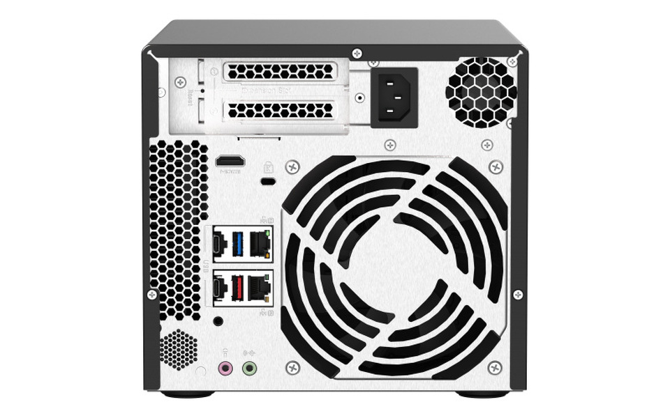 Zdjęcie produktu: Serwer NVR QNAP QVP-41A 4-Bay, 2-rdzeniowy Intel Pentium G5400T 3,1 GHz, 8 GB DDR4 RAM, 5x USB 3.2, 2x 1GbE LAN, HDMI 2.0, 2x M.2 2280, 2x PCIe Zdjęcie produktu: Serwer NVR QNAP QVP-41A 4-Bay, 2-rdzeniowy Intel Pentium G5400T 3,1 GHz, 8 GB DDR4 RAM, 5x USB 3.2, 2x 1GbE LAN, HDMI 2.0, 2x M.2 2280, 2x PCIe