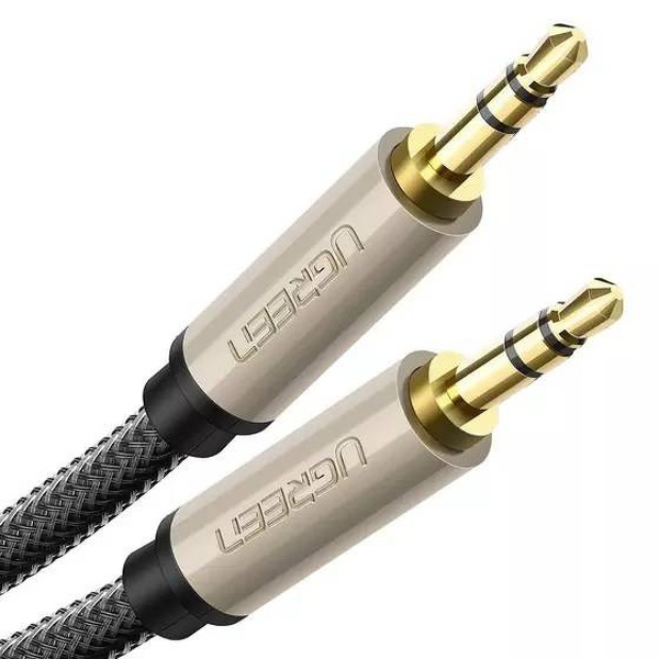 Zdjęcie produktu: Kabel mini jack 3,5mm oplot UGREEN AV125, AUX, 0,5m - szary (10601) Zdjęcie produktu: Kabel mini jack 3,5mm oplot UGREEN AV125, AUX, 0,5m - szary (10601)