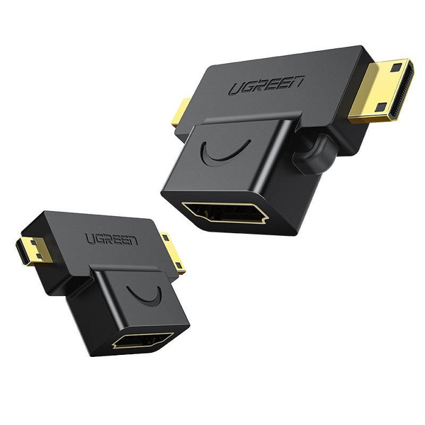 Zdjęcie produktu: UGREEN adapter mini / micro HDMI do HDMI 1szt - czarny (20144) Zdjęcie produktu: UGREEN adapter mini / micro HDMI do HDMI 1szt - czarny (20144)