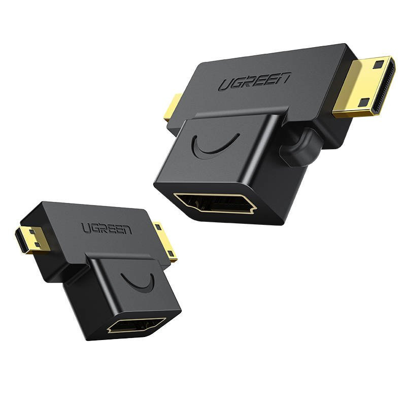 UGREEN adapter mini / micro HDMI do HDMI 1szt - czarny (20144) UGREEN adapter mini / micro HDMI do HDMI 1szt - czarny (20144)