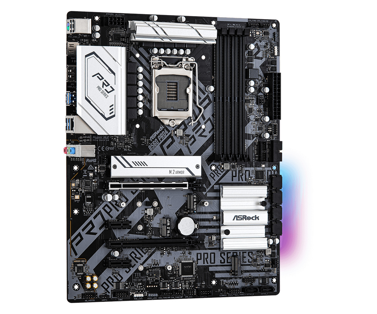 Płyta główna ASRock B560 Pro4 DDR4 LGA1200 Płyta główna ASRock B560 Pro4 DDR4 LGA1200